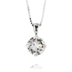 Caroline Svedbom Halsband Classic Stud Crystal (Rhodium)