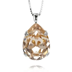 Caroline Svedbom Halsband Classic Drop Silk (Rhodium)