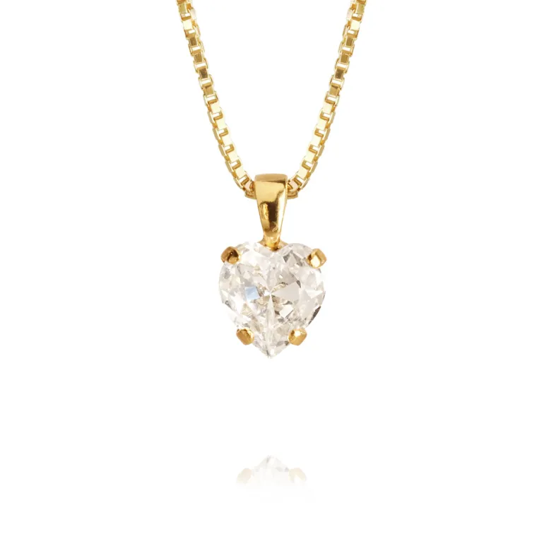 Caroline Svedbom Halsband Heart Crystal (Guld)