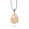 Caroline Svedbom Halsband Mini Drop Ivory Cream (Rhodium)