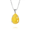 Caroline Svedbom Halsband Mini Drop Buttercup (Rhodium)