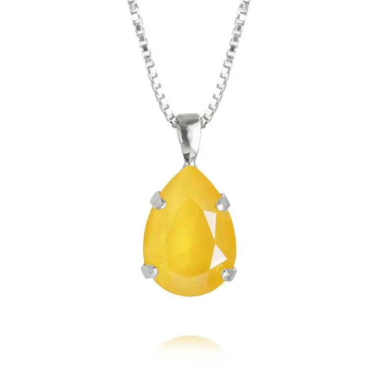Caroline Svedbom Halsband Mini Drop Buttercup (Rhodium)