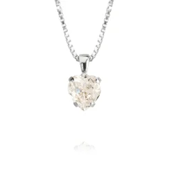 Caroline Svedbom Halsband Heart Crystal (Rhodium)