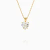 Caroline Svedbom Heart Halsband/ Crystal – Guld