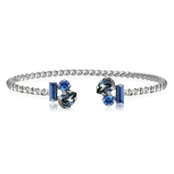 Caroline Svedbom Isa Armband Rhodium / Blue Combo