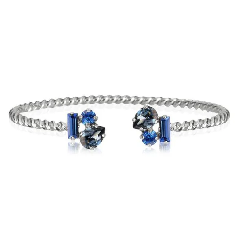 Caroline Svedbom Isa Armband Rhodium / Blue Combo