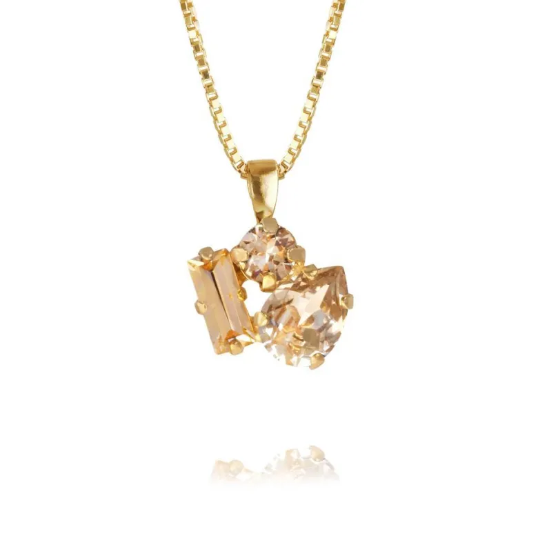 Caroline Svedbom Isa Halsband / Light Peach Combo (Guld)