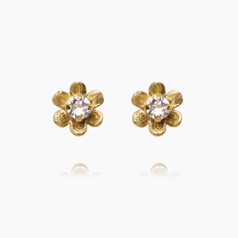 Caroline Svedbom Juni Stud Örhängen / Crystal (Guld)