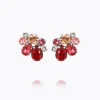 Caroline Svedbom Katie Örhängen / Scarlet Combo (Rhodium)