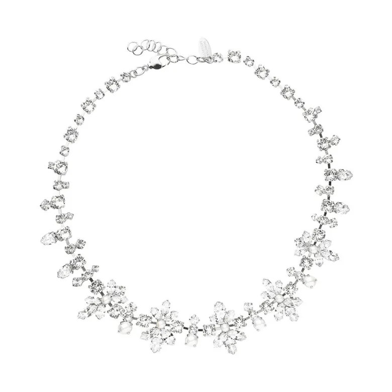Caroline Svedbom La Vie En Rose Halsband / Pearl + Crystal (Rhodium)