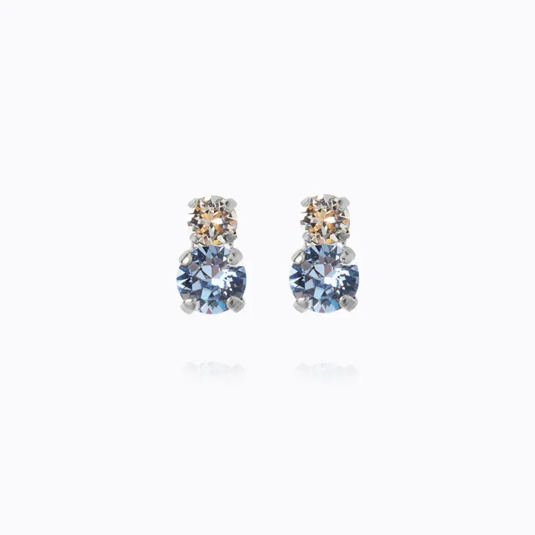 Caroline Svedbom Leah Örhängen/ Blue Combo (Rhodium)