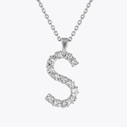 Caroline Svedbom Letter S Halsband / Crystal (Guld)