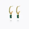 Caroline Svedbom Lucy Örhängen / Emerald + Peridot – Guld