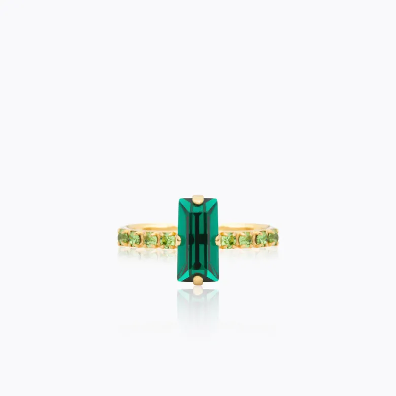 Caroline Svedbom Lucy Ring / Emerald + Peridot – Guld