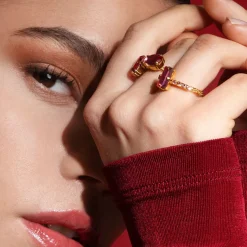 Caroline Svedbom Lucy Ring / Rose + Light Rose – Guld