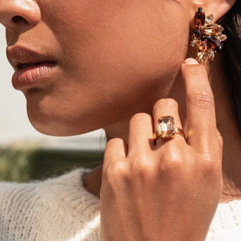 Caroline Svedbom Lydia Ring / Crystal (Rhodium)