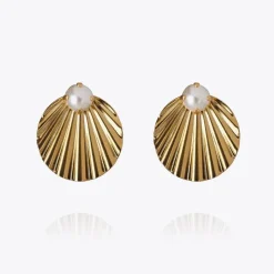 Caroline Svedbom Milos Örhängen / Pearl (Guld)