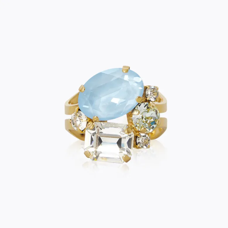 Caroline Svedbom Mini Carolina Ring / Sky Combo (Guld)