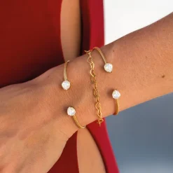 Caroline Svedbom Mini Carlotta Armband / Crystal (Guld)