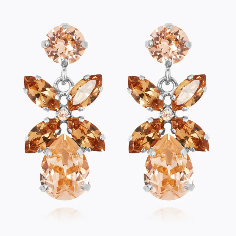Caroline Svedbom Mini Dione Örhängen / Topaz Combo (Rhodium)