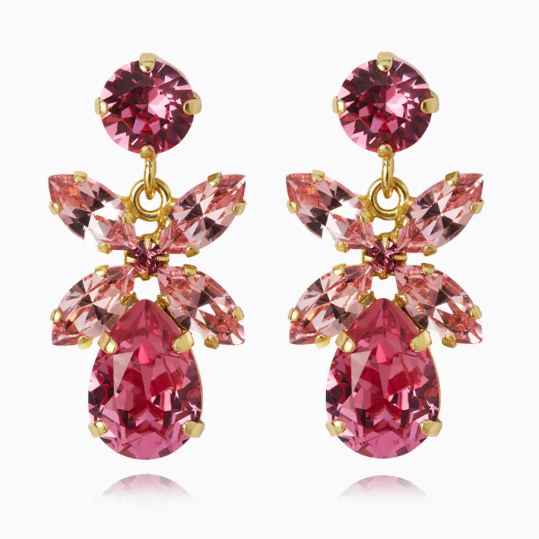 Caroline Svedbom Mini Dione Örhängen/Light Rose + Rose (Guld)