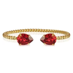 Caroline Svedbom Mini Drop Armband Guld / Scarlet