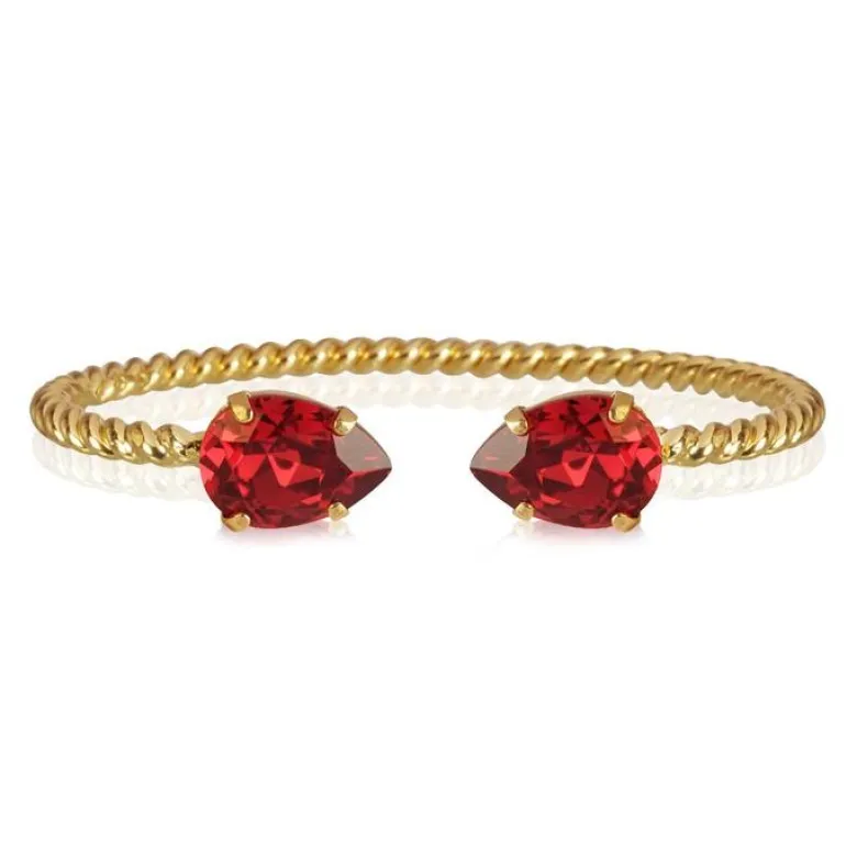 Caroline Svedbom Mini Drop Armband Guld / Scarlet