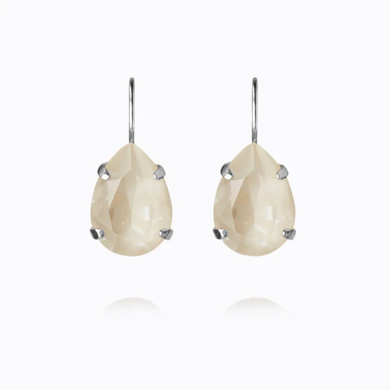 Caroline Svedbom Mini Drop Clasp Örhängen/ Linen Ignite (Rhodium)