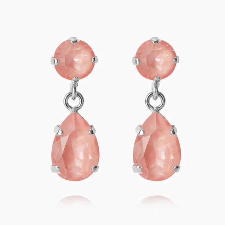 Caroline Svedbom Mini Drop Örhängen/ Flamingo Ignite (Rhodium)
