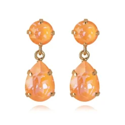 Caroline Svedbom Mini Drop Örhängen / Peach Delite Guld