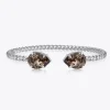 Caroline Svedbom Mini Drop Armband Rhodium / Greige