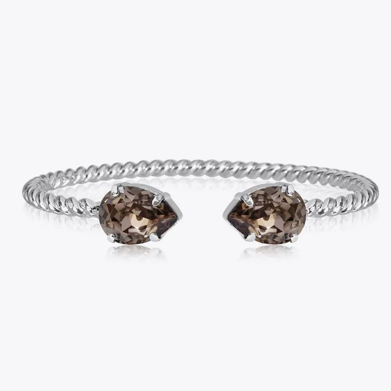 Caroline Svedbom Mini Drop Armband Rhodium / Greige