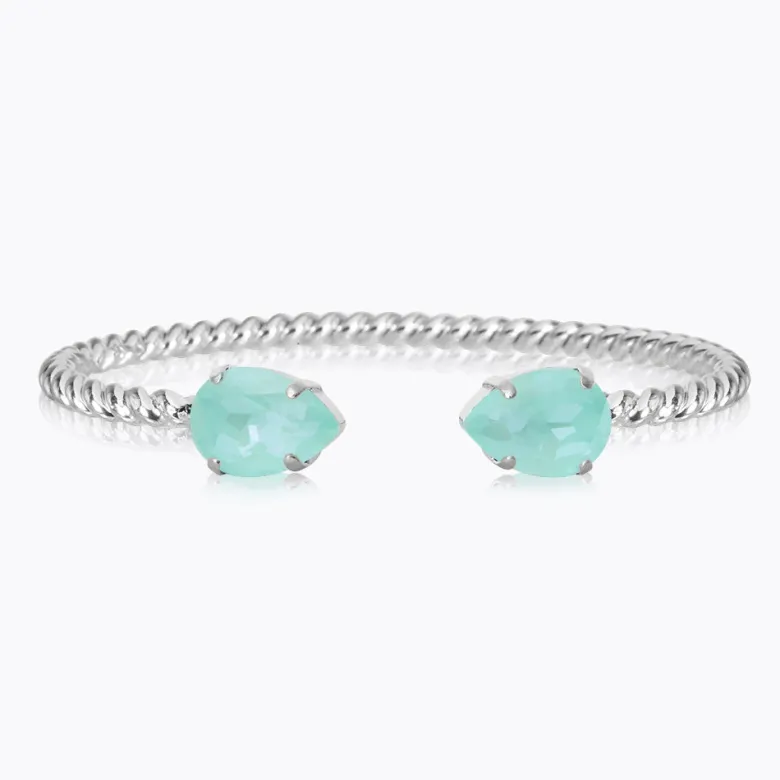 Caroline Svedbom Mini Drop Armband / Soft Mint (Rhodium)