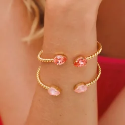 Caroline Svedbom Mini Drop Armband/ Flamingo Ignite (Guld)