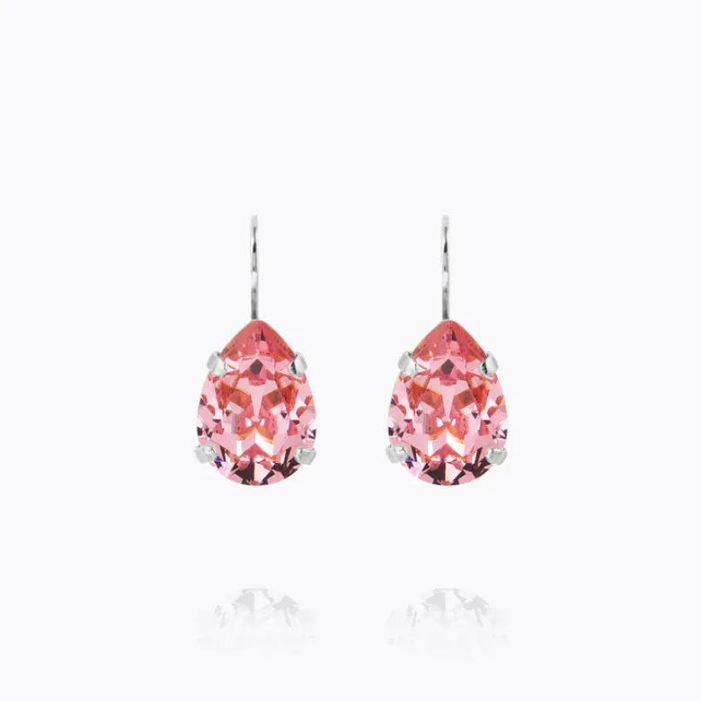 Caroline Svedbom Mini Drop Clasp Örhängen/ Light Rose (Rhodium)