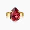 Caroline Svedbom Mini Drop Ring / Mulberry Red (Guld)