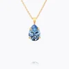 Caroline Svedbom Mini Drop Halsband/ Light Sapphire (Guld)