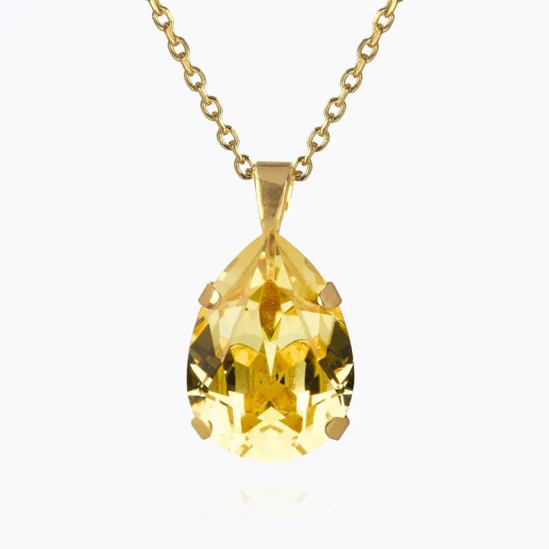 Caroline Svedbom Mini Drop Halsband ReCreated™ Dark Jonquil – Guld