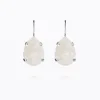 Caroline Svedbom Mini Drop Clasp Örhängen / Electric White (Rhodium)