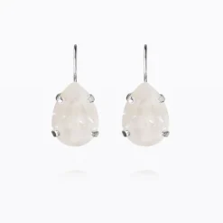 Caroline Svedbom Mini Drop Clasp Örhängen / Electric White (Rhodium)