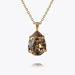 Caroline Svedbom Mini Drop Halsband/ Greige (Guld)