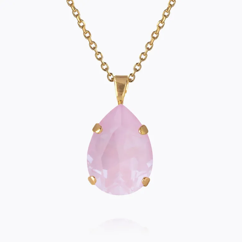 Caroline Svedbom Mini Drop Halsband / Soft Pink (Guld)