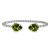Caroline Svedbom Mini Drop Armband Rhodium / Olivine