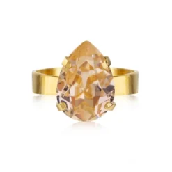 Caroline Svedbom Mini Drop Ring Guld / Light Peach