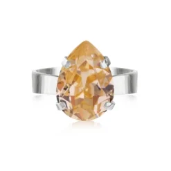 Caroline Svedbom Mini Drop Ring Guld / Light Peach