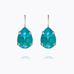 Caroline Svedbom Mini Drop Clasp Örhängen / Laguna Delite (Rhodium)