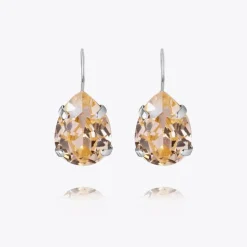 Caroline Svedbom Mini Drop Clasp Örhängen/ Light Peach (Rhodium)
