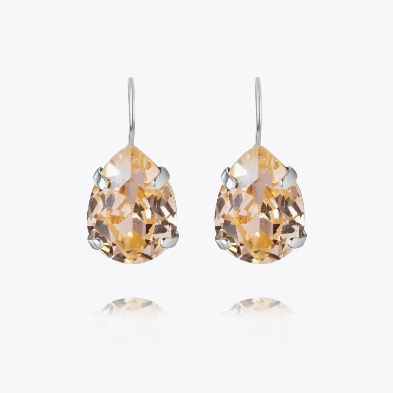 Caroline Svedbom Mini Drop Clasp Örhängen/ Light Peach (Rhodium)