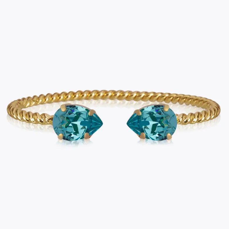 Caroline Svedbom Mini Drop Armband Guld / Light Turquoise