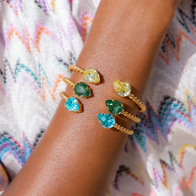 Caroline Svedbom Mini Drop Armband Guld / Light Turquoise